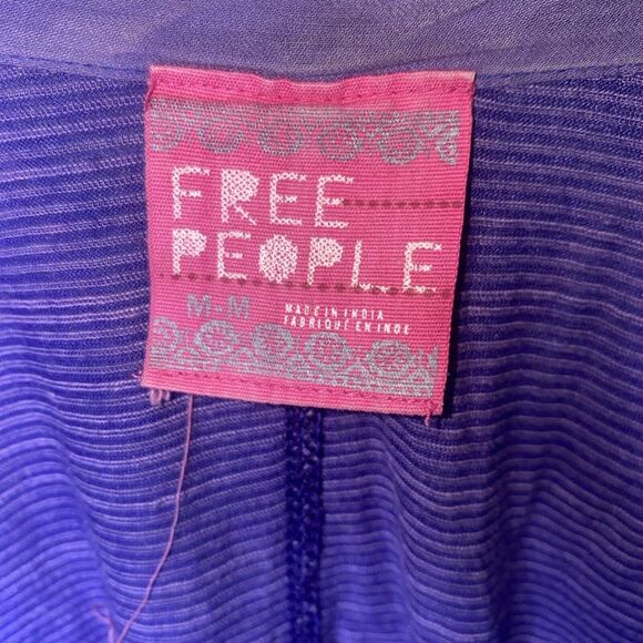 Free People sequin Boho fairy rapeze hippie Tank Top whimsical hole* hakercheif - Picture 3 of 10